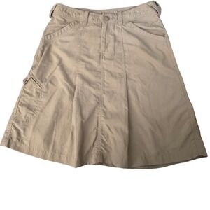 THE NORTH FACE Khaki Nylon Hiking Cargo Skirt Size 8